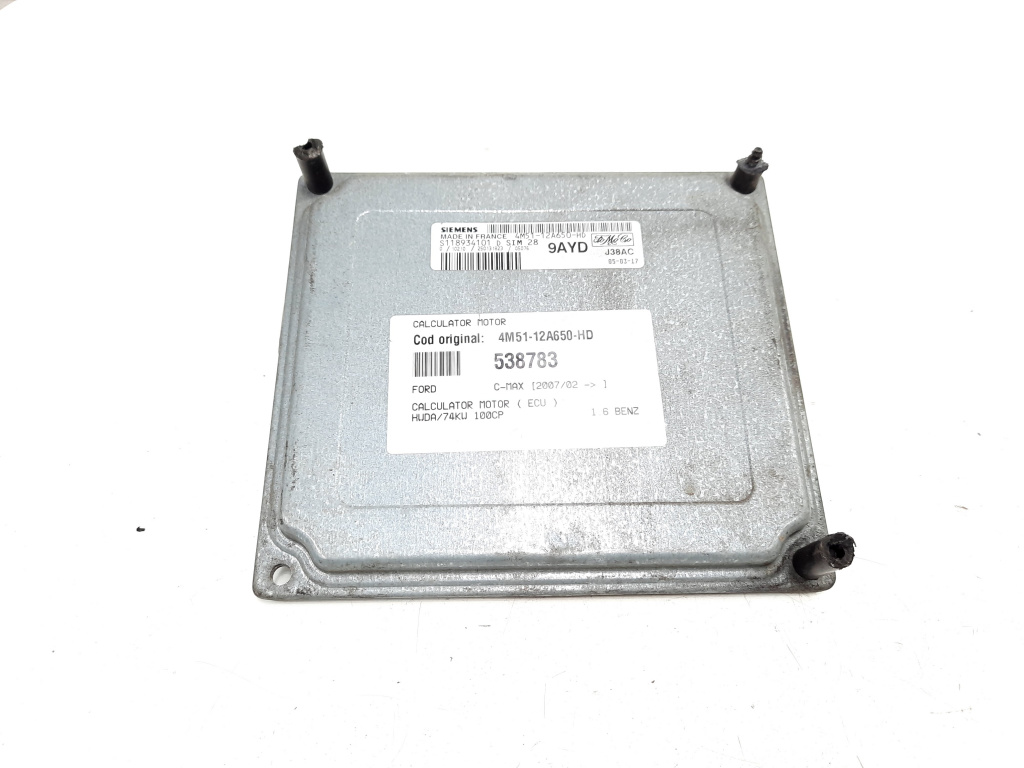 Calculator motor, cod 4M51-12A650-HD, Ford C-Max 1, 1.6 benz, HWDA (id:538783)