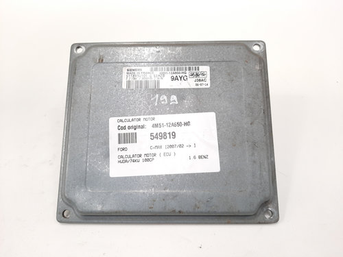 Calculator motor, cod 4M51-12A650-HG, Ford C-Max 1, 1.6 benz, HWDA (id:549819)