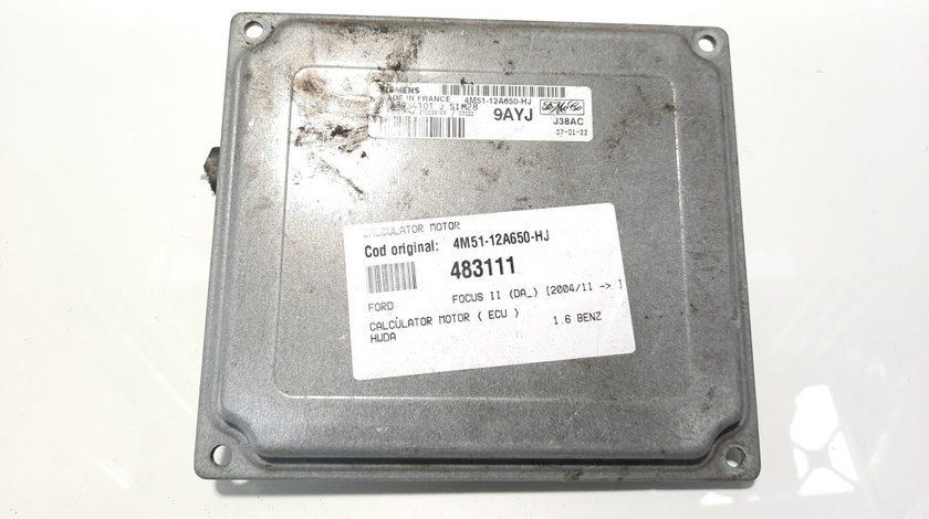 Calculator motor, cod 4M51-12A650-HJ, Ford, 1.6 benz, HWDA (idi:483111)