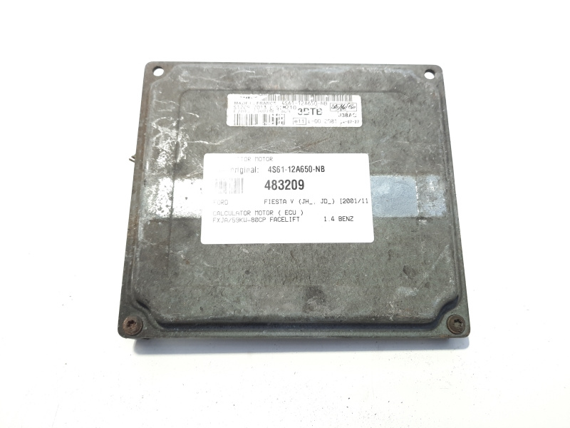 Calculator motor, cod 4S61-12A650-NB, Ford Fiesta 5, 1.4 B, FXJA (id:483209)