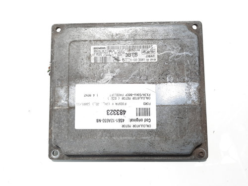 Calculator motor, cod 4S61-12A650-NB, Ford Fiesta 5, 1.4 B, FXJA (id:483323)