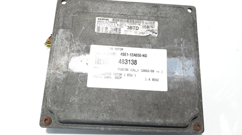 Calculator motor, cod 4S61-12A650-ND, Ford, 1.4 benz, FXJA (idi:483138)