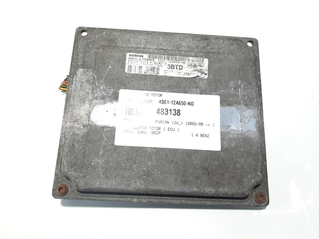 Calculator motor, cod 4S61-12A650-ND, Mazda, 1.4 benz, FXJA (idi:483138)