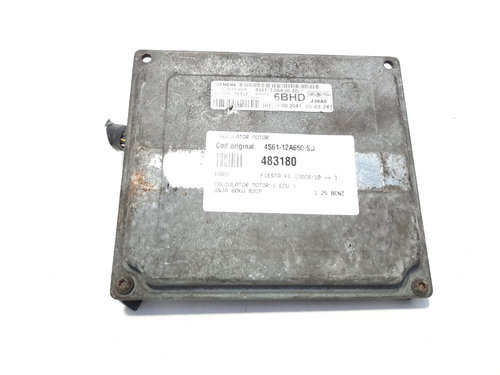 Calculator motor, cod 4S61-12A650-SD, Ford Fiesta 6, 1.25 b, SNJA (id:483180)