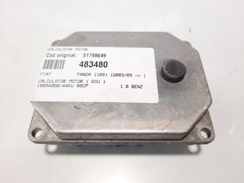 Calculator motor, cod 51798649, Fiat Albea (178), 1.0 benz, 188A4000 (idi:483480)