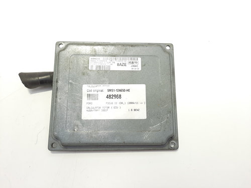 Calculator motor, cod 5M51-12A650-HE, Ford Focus 2 (DA) 1.6 benz, HWDA (id:482968)
