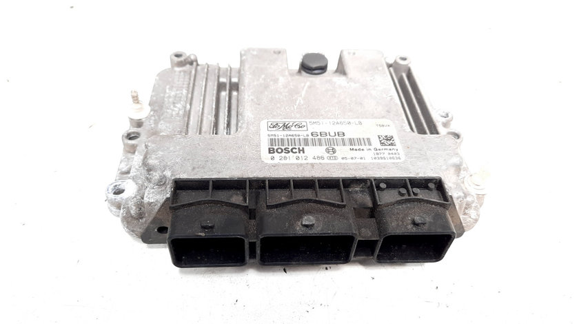 Calculator motor, cod 5M51-12A650-LB, Ford Focus 2 Cabriolet, 1.6 TDCI, HHDA (idi:538414)
