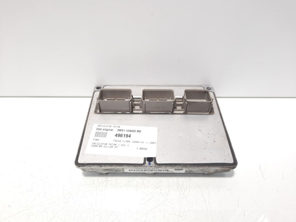 Calculator motor, cod 5M51-12A650-RD, Ford Focus C-Max, 1.8 benz, CSDA (id:496194)
