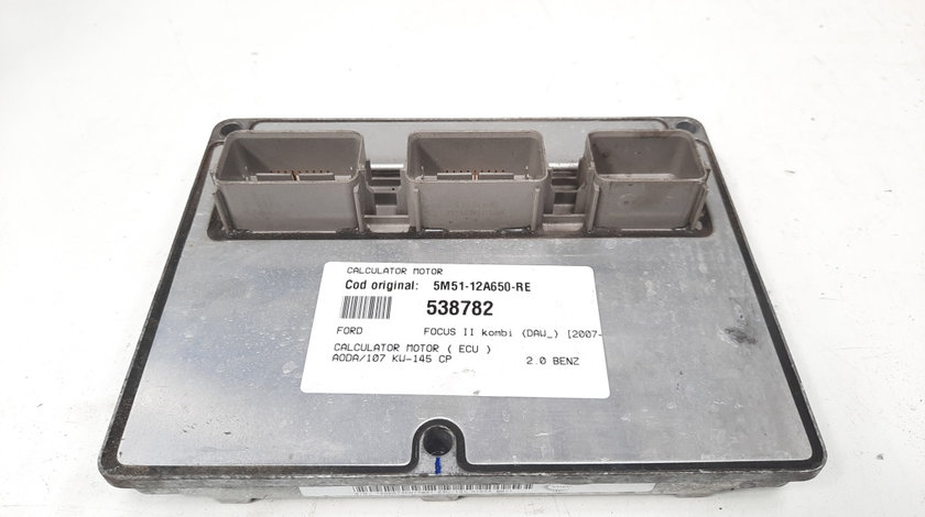 Calculator motor, cod 5M51-12A650-RE, Ford Focus 2 Combi (DA) 2.0 benz, AODA (id:538782)