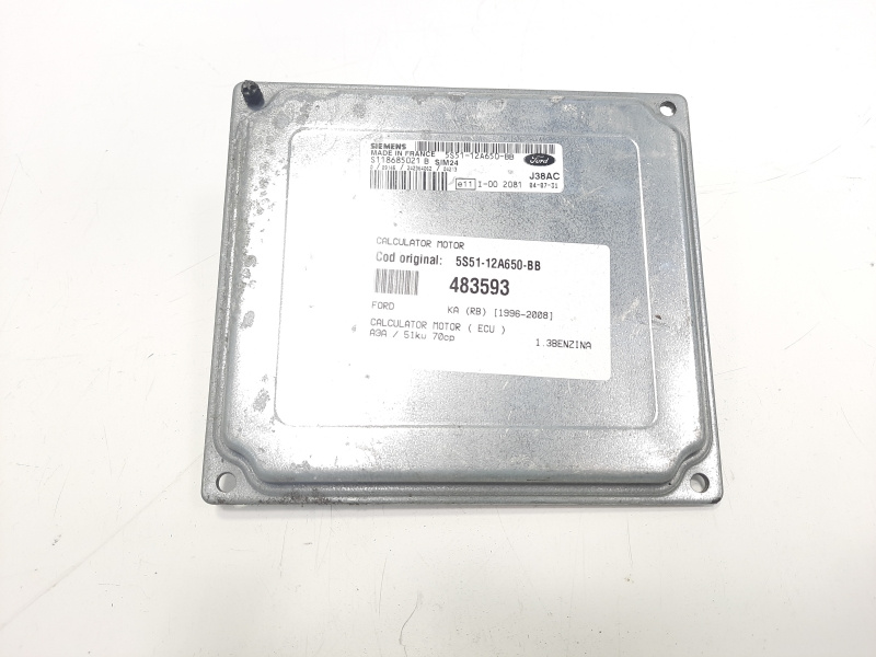 Calculator motor, cod 5S51-12A650-BB, Ford Ka (RB) 1.3 benz (id:483593)