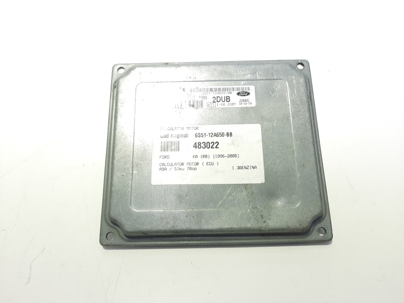 Calculator motor , cod 6S51-12A650-BB, Ford Ka (RB) 1.3 B, A9A (id:483022)