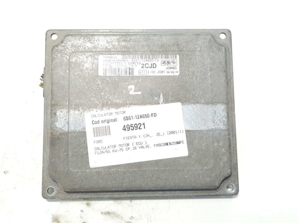 Calculator motor, cod 6S61-12A650-FD, Mazda 2 (DY), 1.3 16V benz, FUJA (idi:495921)