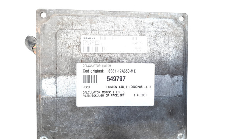 Calculator motor, cod 6S61-12A650-ME, Mazda 2 (DY) 1.4 CD, F6JB (idi:549797)