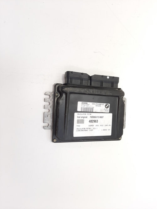 Calculator motor, cod 7520060, 7514587, Mini Cooper (R50, R53) 1.6 16v benz, W10B16AB (id:482963)