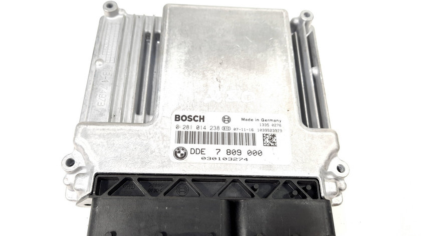 Calculator motor, cod 7809000, 0281014238, Bmw 1 (E81, E87), 2.0 diesel, N47D20A (idi:549916)
