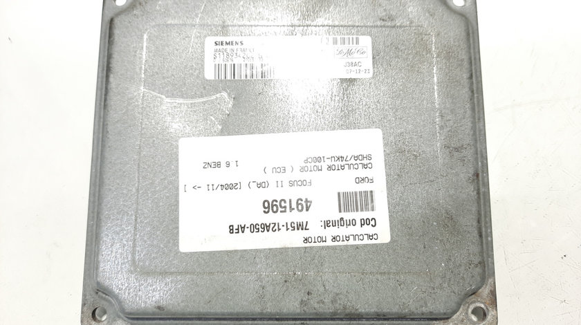 Calculator motor, cod 7M51-12A650-AFB, Ford Focus C-Max, 1.6 benz, SHDA (idi:491596)