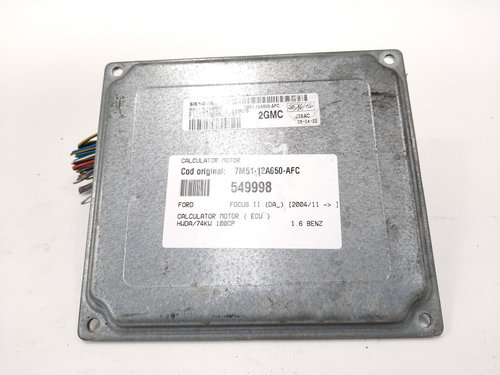 Calculator motor, cod 7M51-12A650-AFC, Ford Focus 2 (DA), 1.6 benz, HWDA (id:549998)