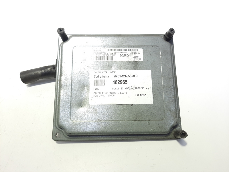 Calculator motor , cod 7M51-12A650-AFD, Ford Focus 2 (DA) 1.6 B, HWDA (id:482965)