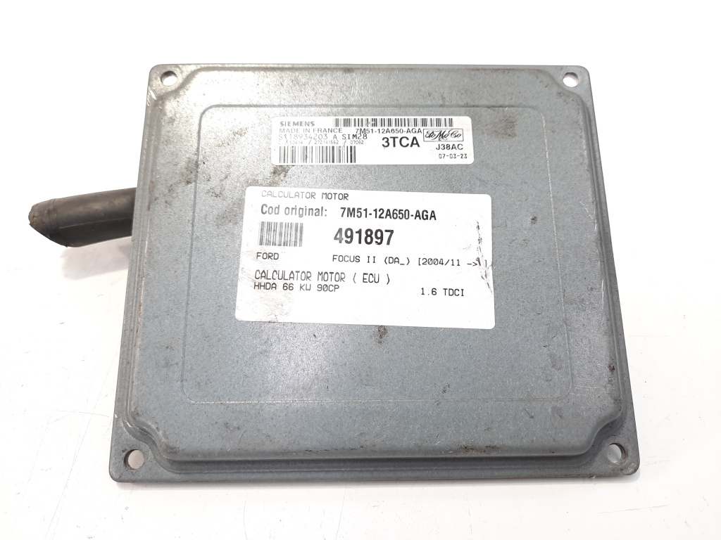 Calculator motor, cod 7M51-12A650-AGA, Ford Focus 2 (DA) 1.6 TDCI, HHDA (id:491897)
