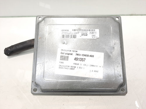 Calculator motor, cod 7M51-12A650-AGD, Ford Focus C-Max, 1.6 benz, SHDA (idi:491357)
