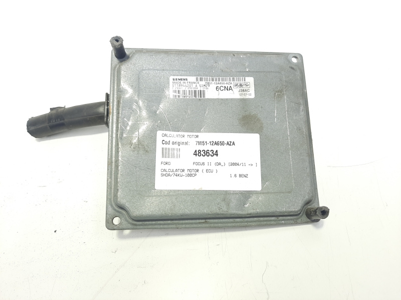 Calculator motor, cod 7M51-12A650-AZA, Ford C-Max 1, 1.6 B, SHDA (idi:483634)