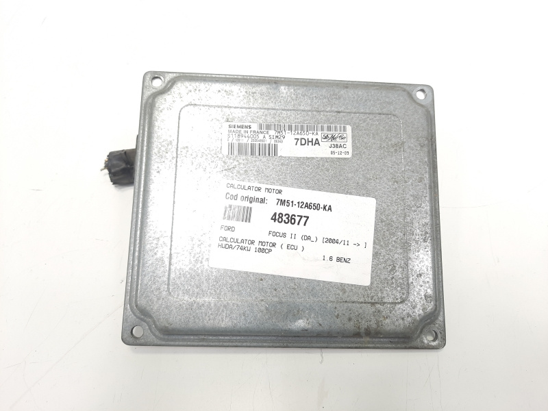 Calculator motor, cod 7M51-12A650-KA, Ford Focus 2 (DA) 1.6 B, HWDA (id:483677)