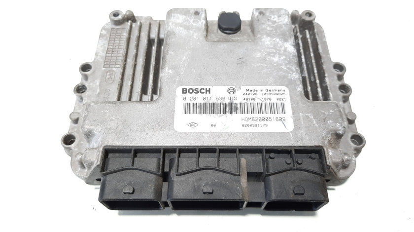 Calculator motor, cod 8200051609, 0281011530, Renault Trafic 2, 1.9 DCI, F9Q732 (id:483348)