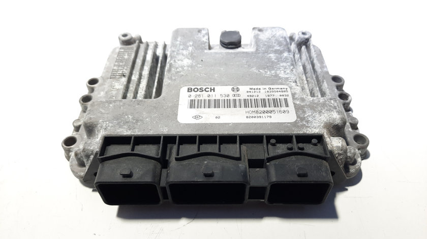 Calculator motor, cod 8200391179, 0281011530, Renault Trafic 2, 1.9 DCI, F9Q732 (id:492023)