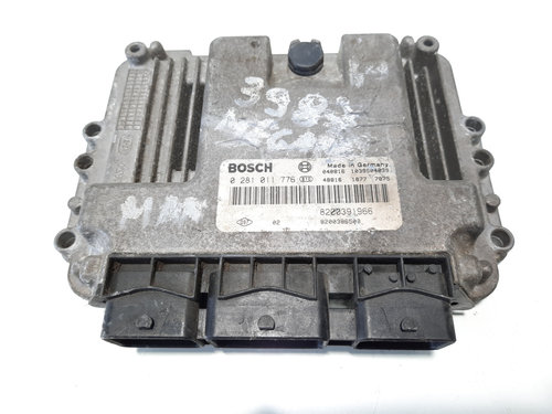 Calculator motor, cod 8200391966, 0281011776, Renault Megane 2 Sedan, 1.9 dci, F9Q800 (id:483546)