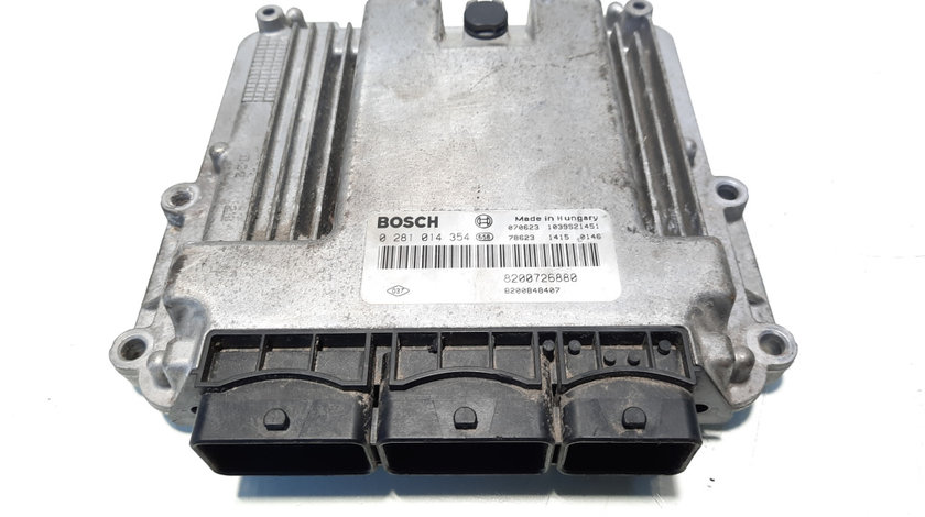 Calculator motor, cod 8200726880, 0281014354, Renault Laguna 3 Combi, 2.0 DCI, M9R802 (idi:555064)