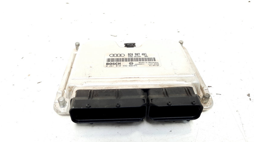 Calculator motor, cod 8E0907401, 0281010492, Audi A4 (8E2, B6) 2.5 TDI, AKE (id:535443)