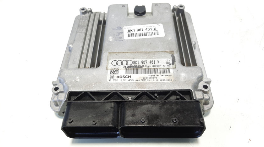 Calculator motor, cod 8K1907401K, 0281016456, Audi A4 Allroad (8KH, B8), 2.7 TDI, CGK (idi:549366)