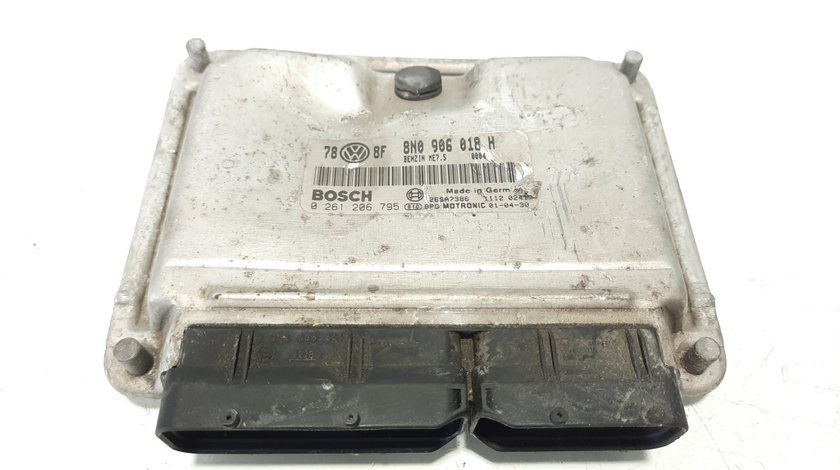 Calculator motor, cod 8N0906018H, 0261206795, Audi TT (8N3) 1.8 benz, BAM (id:491444)