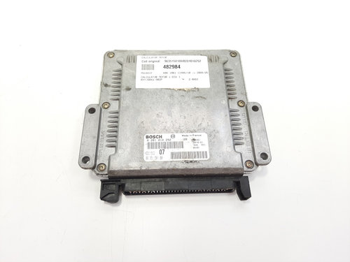 Calculator motor, cod 9635158180, 0281010252, Citroen C5 (I) 2.0 HDI, RHY (idi:482984)