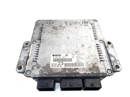 Calculator motor, cod 9640938680, 0281011521, Peugeot 307 sedan, 2.0 HDI, RHZ (idi:550105)