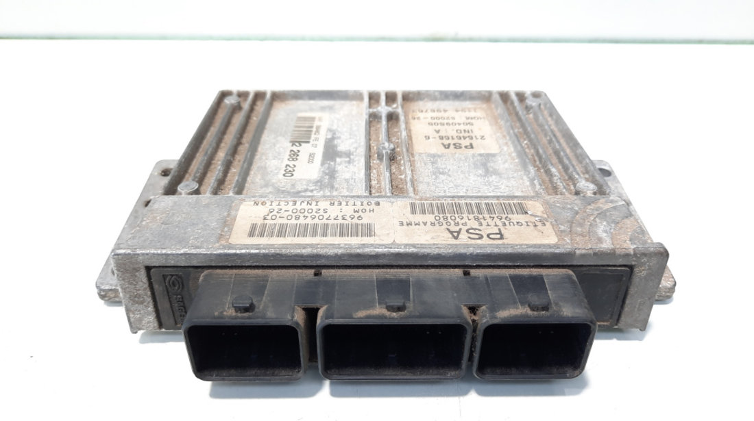 Calculator motor, cod 9641816080, Citroen Xsara Van, 1.4 benz, KFW (idi:491624)