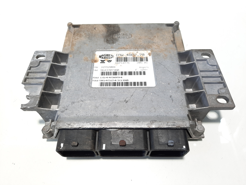 Calculator motor, cod 9645243180, Peugeot 206, 1.1 benz, HFZ (id:483432)