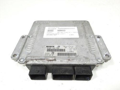 Calculator motor, cod 9646850580, 0281012463, Peugeot 307, 2.0 HDI, RHY (idi:538653)
