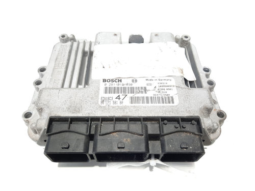 Calculator motor, cod 9647158180, 0281010390, Peugeot 1007, 1.4 HDI, 8HZ (idi:491355)