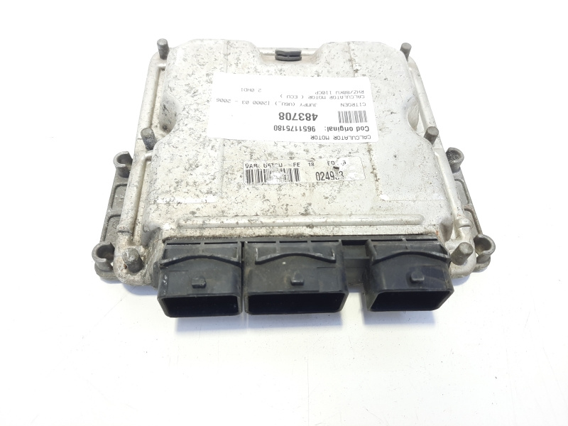 Calculator motor, cod 9651175180, Peugeot 607, 2.0 HDI, RHZ (idi:483708)