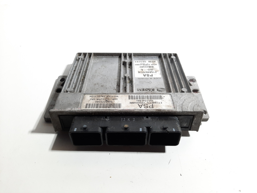 Calculator motor, cod 9653342880, Peugeot 206 CC, 1.4 benz, KFV (idi:491491)