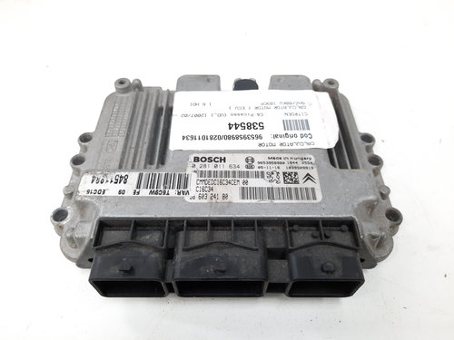 Calculator motor, cod 9653958980, 0281011634, Citroen C4 Picasso, 1.6 HDI, 9HZ (id:538544)