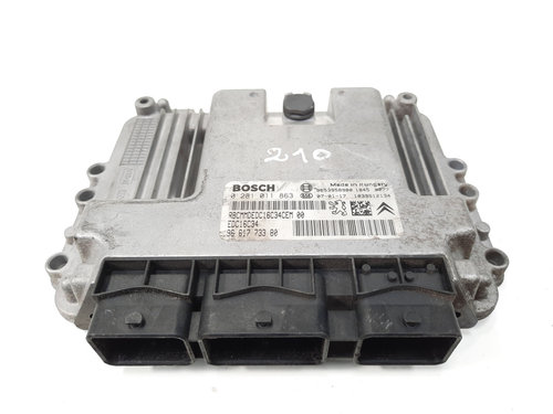Calculator motor, cod 9653958980, 0281011863, Citroen Xsara Picasso, 1.6 HDI, 9HX (idi:549958)