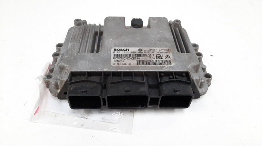 Calculator motor, cod 9653958980, 0281012468, Peugeot 307, 1.6 HDI, 9HX (idi:491521)