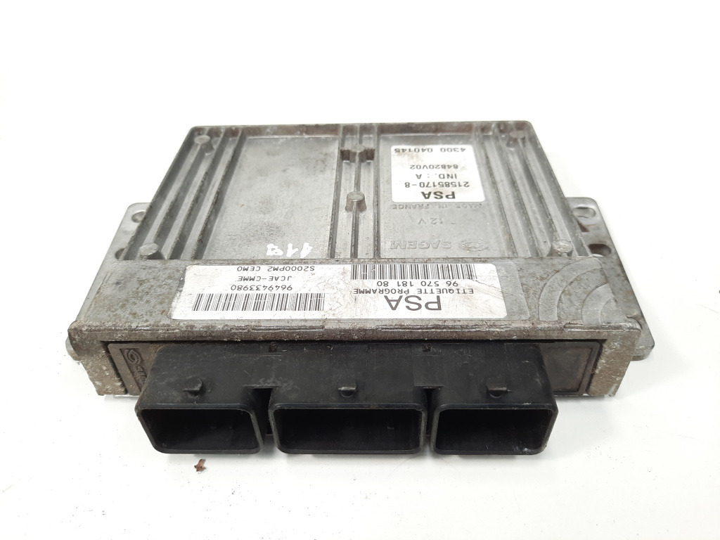 Calculator motor, cod 9657018180, Peugeot 206, 1.4 benz, KFV (idi:549974)