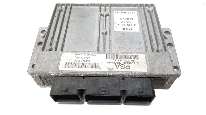 Calculator motor, cod 9657018380, Peugeot 307 CC (3B), 1.4 benz, KFU (idi:483344)