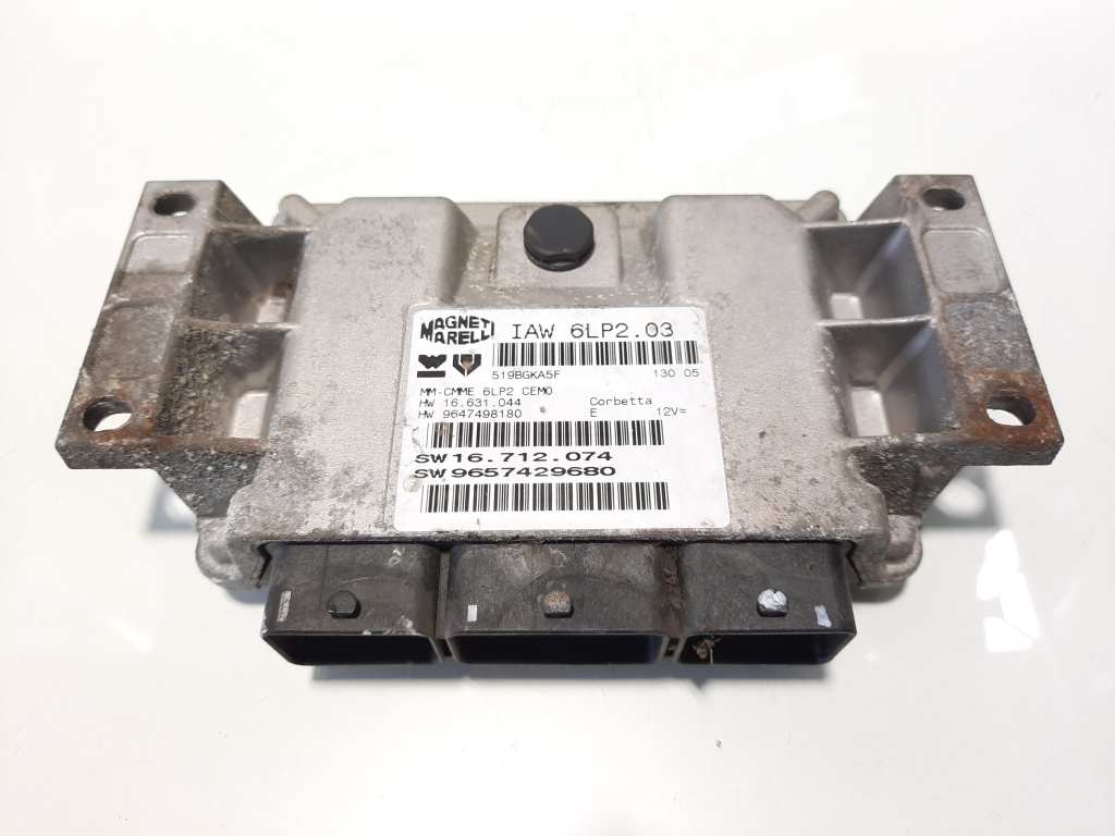 Calculator motor, cod 9657429680, Peugeot 206 CC, 1.4 benz, KFV (idi:483462)