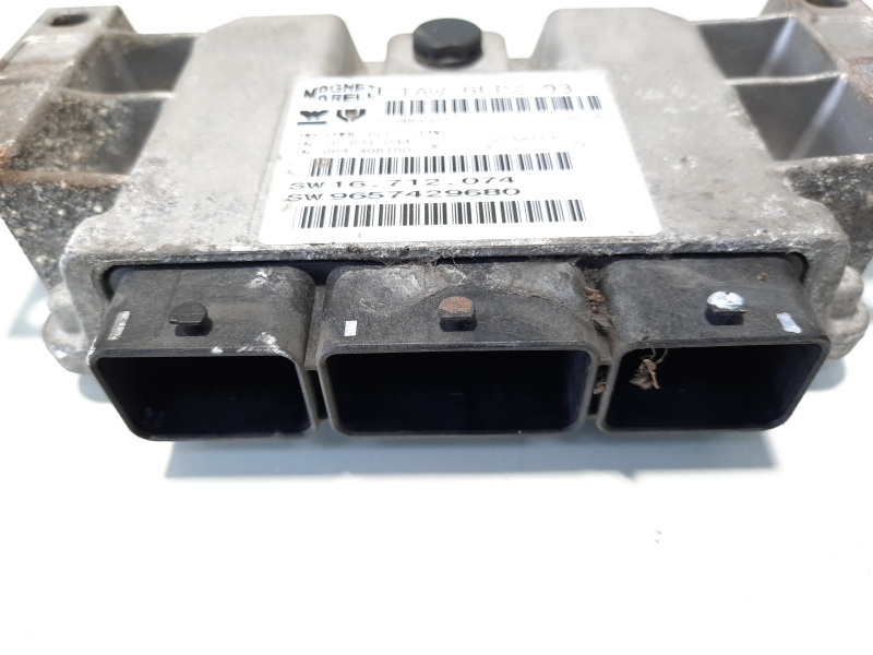 Calculator motor, cod 9657429680, Peugeot 206 Van, 1.4 benz, KFV (idi:483462)