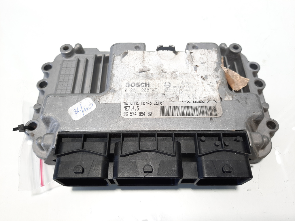 Calculator motor, cod 9657489480, 0261208491, Peugeot 206 CC, 1.6 benz, NFU (idi:483519)