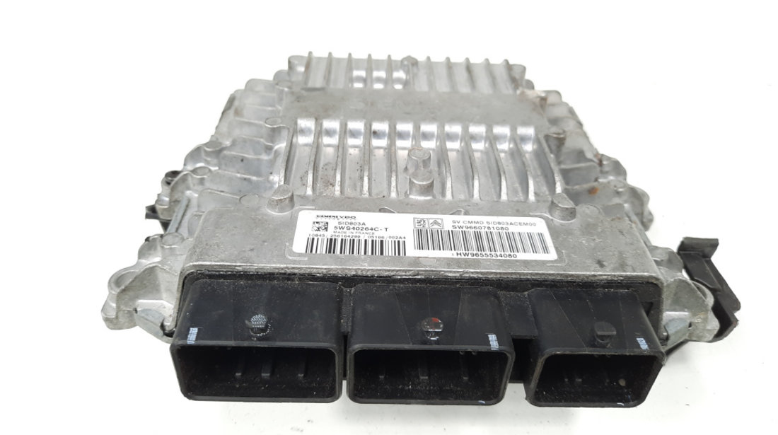 Calculator motor, cod 9660781080, Peugeot 407, 2.0 HDI, RHR (id:538677)